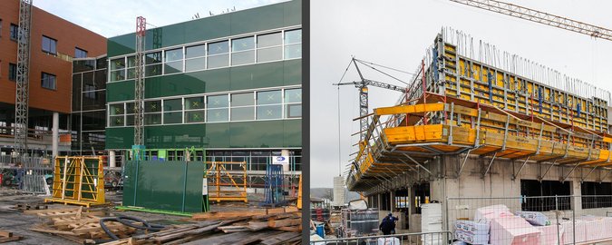 Krankenhaus Errichtungs- und Vermietungs-GmbH Collage Baustellnbilder
